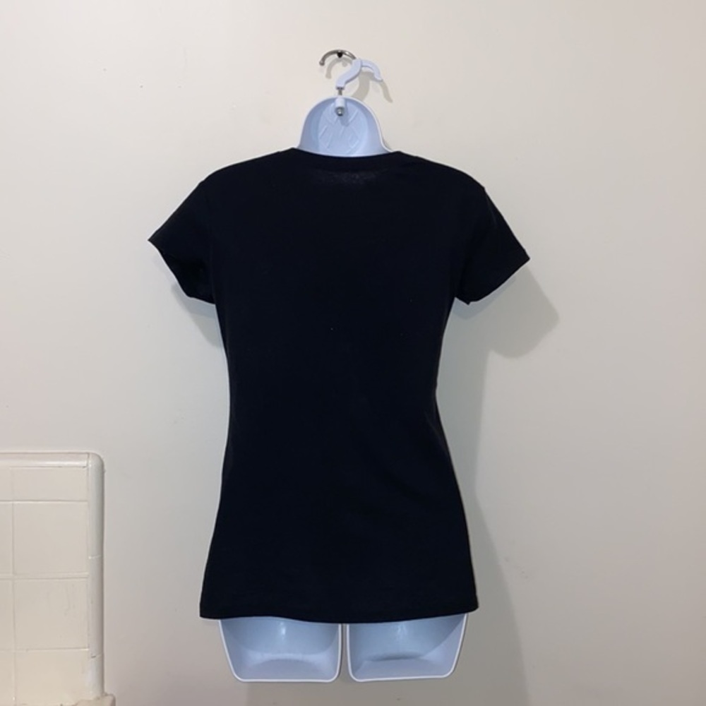 Women’s Peanuts Black Snoopy Mummy V-Neck Tee - Picture 6 of 9